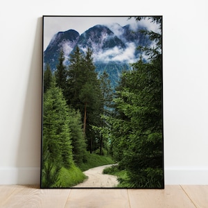 Kunstdruck - Weg in den Bergen | Fotografie | Fine Art Print - als Poster, Leinwand, Acrylglas oder Aludibond - verschiedene Größen
