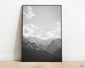 Kunstdruck - Alpenpanorama | Fotografie | Fine Art Print - als Poster, Leinwand, Acrylglas oder Aludibond - verschiedene Größen