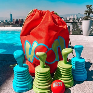Scoop Ball Toss Game - Fun for All Ages! Perfect for Beach, Yard, Pool Parties, Tailgating - Great Wedding or Travel Gift