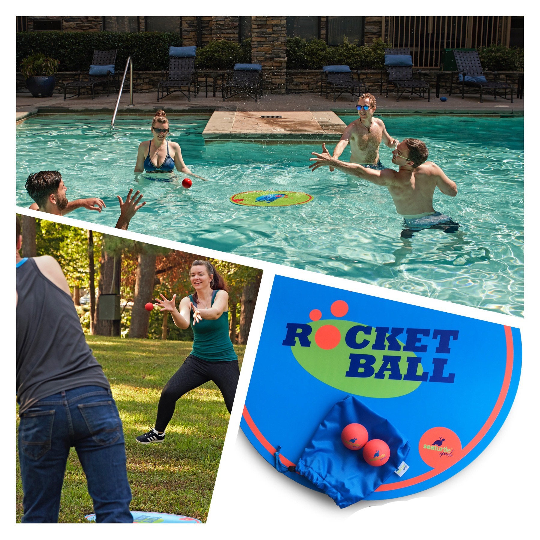 Rocketball and Pool Toss Game Party Game Etsy