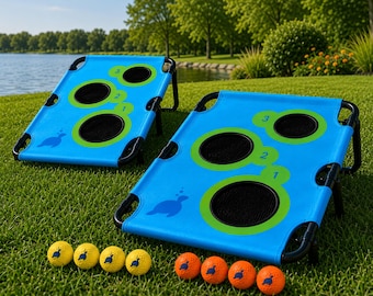 Portable Golf Chipping Game – Foldable Boards, Foam Balls, Tailgate Fun