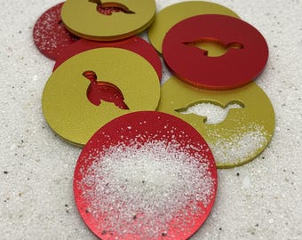 Replacement Washers for Washer Toss – Sea Turtle Aluminum 8-Pack, Custom Toss Game Pieces