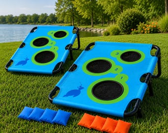 Portable Bag Toss Game – Folding Cornhole Alternative with Storage Pouch (Tailgate, Camping)