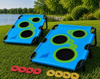 Portable Washer Toss Game – Folding Set with Aluminum Washers, Tailgate & Backyard Fun