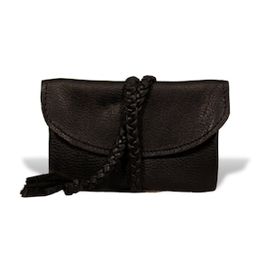Leather tobacco pouch|tobacco pouch|tobacco bag|black leather tobacco pouch|tobacco pouch leather|roller bag|leather bags Atelier Helge Fix
