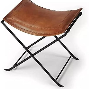 Stylish Folding Stool with Comfort Seating | Hunting Camping Chair | Leisure Folding Stool | Living Room Stool | Handmade Folding Stool