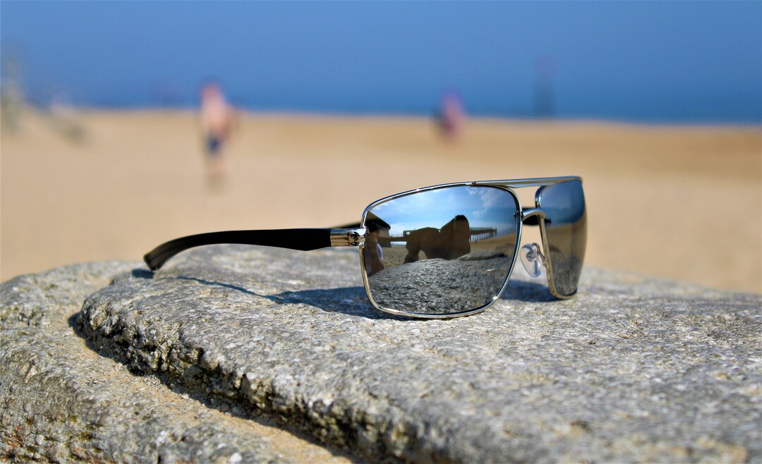 Lunettes De Soleil Unisexe Navaris - Branches En Bambou, Protection UV400, Neuves