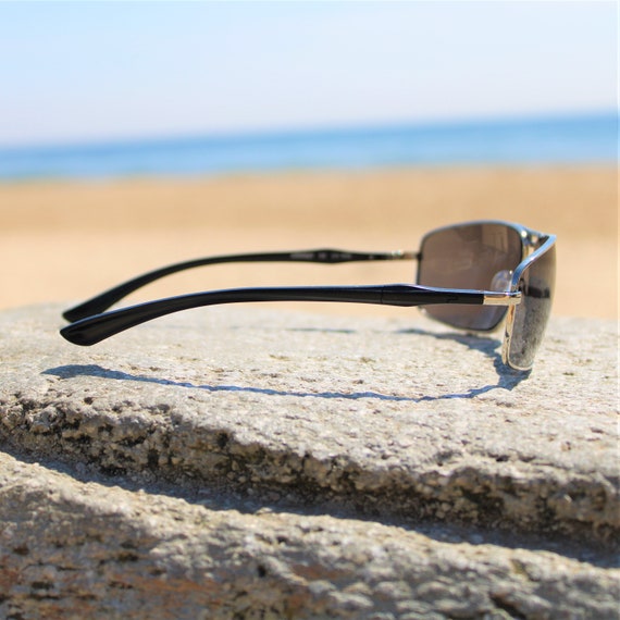 Sunglasses UV400 for Men Women/Black Lens/Cool Fishing Golf Sun glasses/Eyewear Outdoor Rectangular FBI Shape