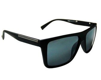 Designer Inspired Squer  Sunglasses | Retro  Plastic Frame | Men Fashion Shades | Black Lens | FBI Style | Polarised Lens