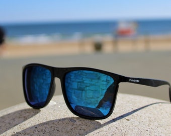 Occhiali Da Sole Aviator Neri Uomo Donna – Lenti Polarizzate UV400 Con Riflessi
