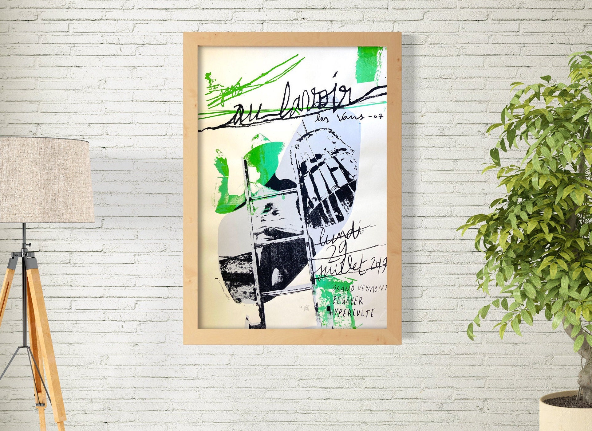 Jazz Au Lavoir - Tirage Fait Main Sérigraphie + Letterpress