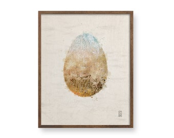 Akwarela Ścienna Sztuka Do Salonu Cosmic Egg Art Print Minimalistyczny Przedpokój Dekoracja Ścienna Nowy Dom Prezent Boho Biuro Dekoracja Ściana Mieszkania