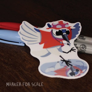 Rainy Day Blue Jay Sticker