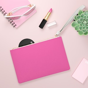 ALL OVER PINK Clutch Bag vegan leather