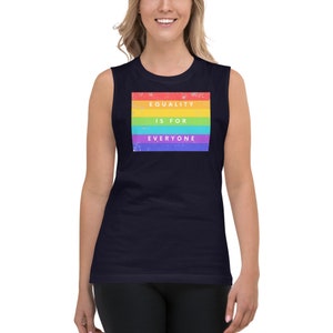 EQUALITY IS für JEDER Tank Top Ärmellose Muskel Shirt gleiche Rechte sind für alle T-shirt Geschenk für sie ihn