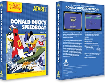 Donald Duck’s Speedboat (Box for the Atari 2600 Game)