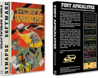 Fort Apocalypse (Box for the Atari 5200 Game)