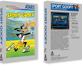 Sport Goofy (Box for the Atari 5200 Game)