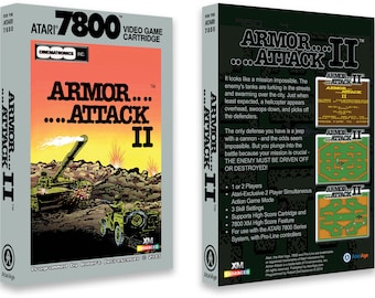 Armor Attack II (Box for the Atari 7800 Game)