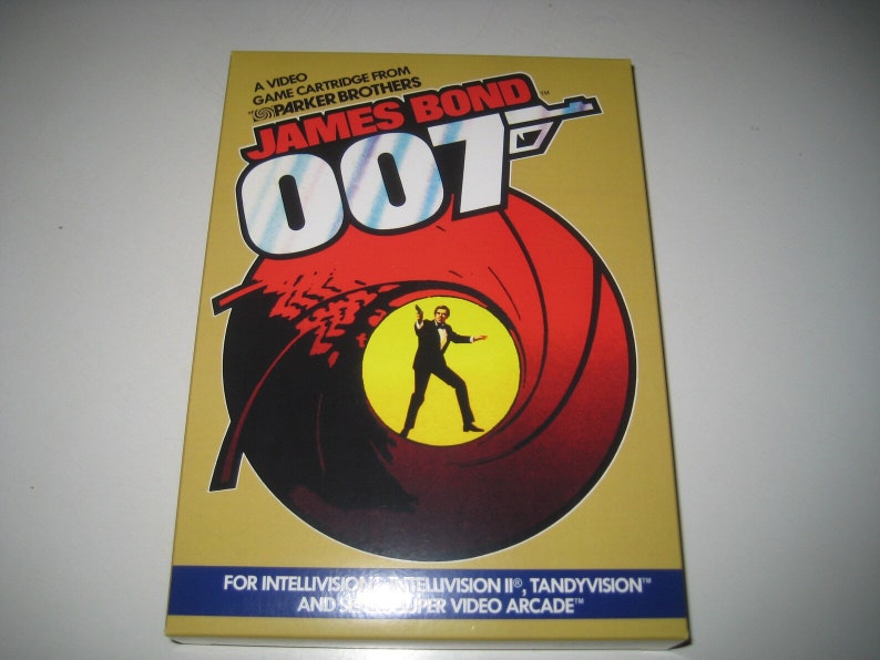 James Bond 007 (box for the Mattel Intellivision Game) - Etsy