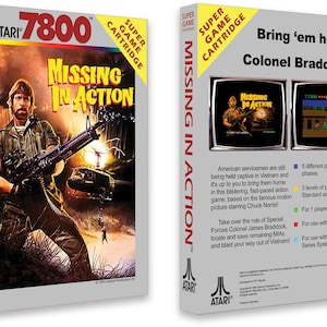 Missing in Action Box for the Atari 7800 Game image 1