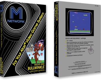 Rocky and Bullwinkle (Box for the Atari 2600 Game)