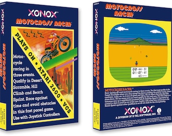 Motocross Racer (Box for the Atari 2600 Game)