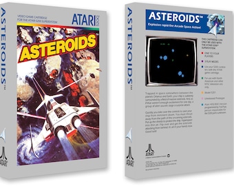 Asteroids V2 (Box for the Atari 5200 Game)