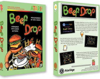Beef Drop (Box for the Atari 5200 Game)