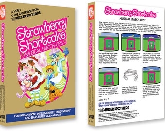 Strawberry Shortcake: Musical Match-Ups (Box for the Mattel Intellivision Game)