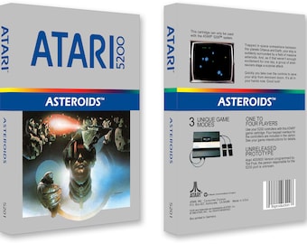 Asteroids V1 (Box for the Atari 5200 Game)