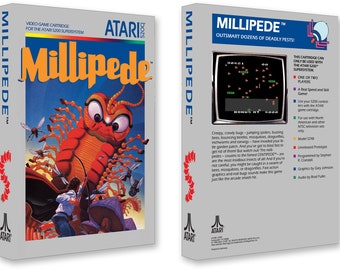 Millipede (Box for the Atari 5200 Game)