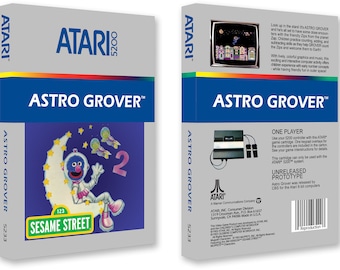 Astro Grover (Box for the Atari 5200 Game)