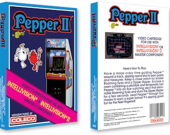 Pepper II (Box for the Mattel Intellivision Game)