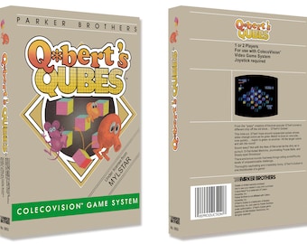 Q*Bert's Qubes (Box for the ColecoVision Game)