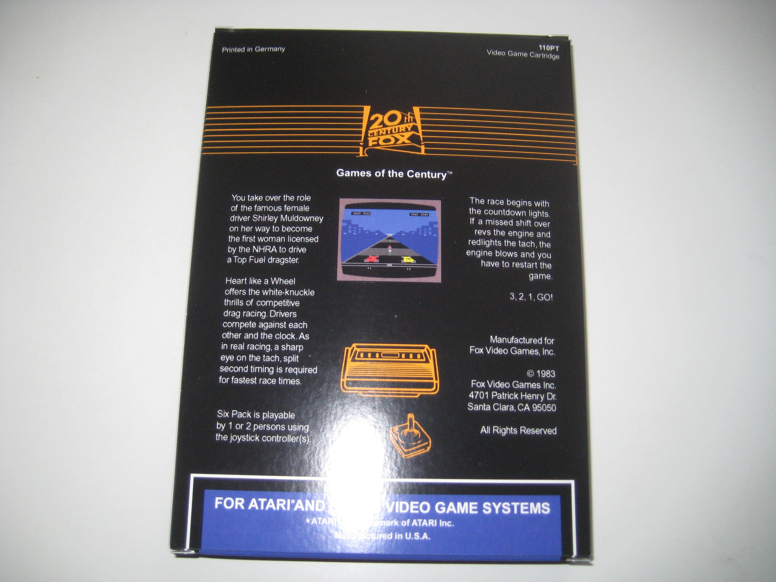 Heart Like a Wheel (box for the Atari 2600 Game) - Etsy