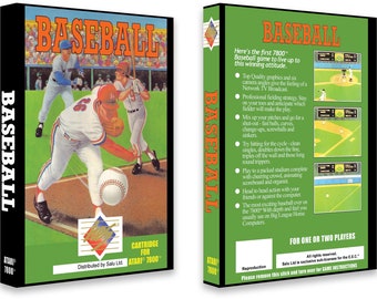 Baseball (Box for the Atari 7800 Game)