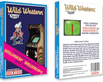Wild Western (Box for the Mattel Intellivision Game)