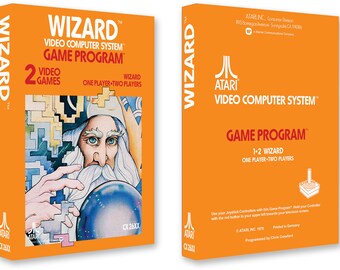 Wizard V1 (Box for the Atari 2600 Game)