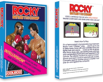 Rocky: Battles the Champ (Box for the Mattel Intellivision Game)