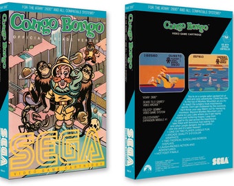 Congo Bongo (Box for the Atari 2600 Game)