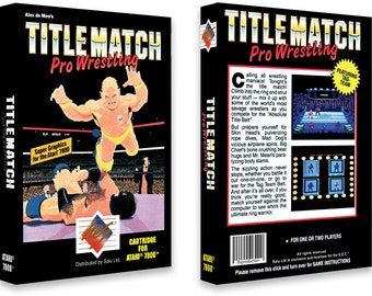 Titlematch ProWrestling (Salu Release) (Box for the Atari 7800 Game)