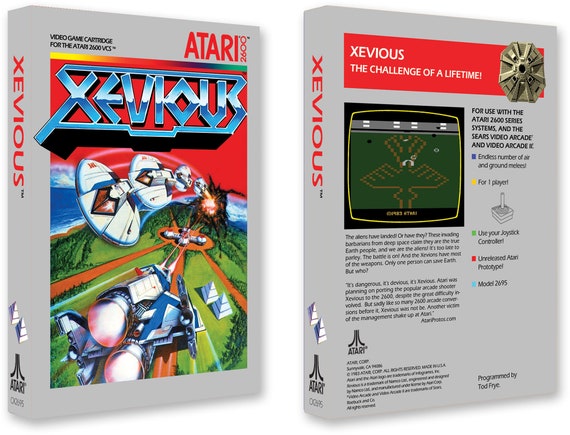 Xevious box for the Atari 2600 Game | Etsy