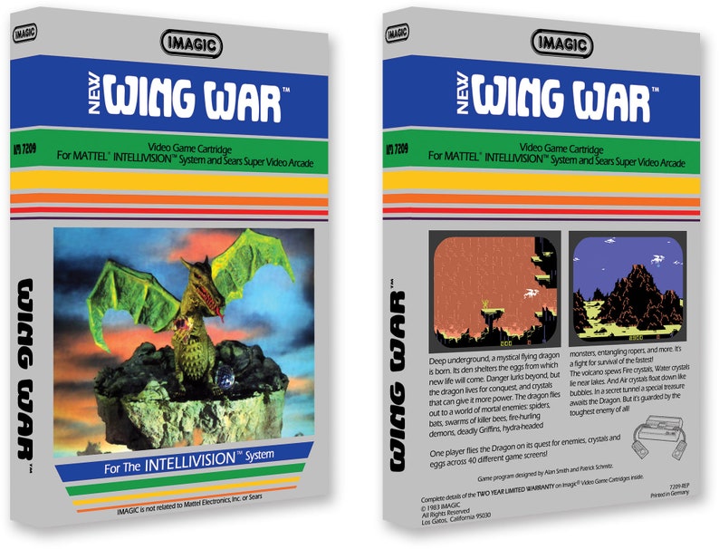 Wing War Box for the Mattel Intellivision Game image 1