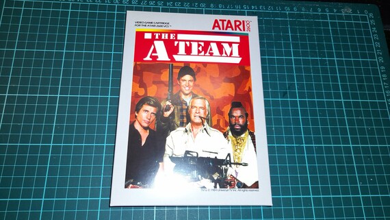 The A team box for the Atari 2600 Game Etsy