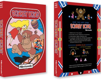 Donkey Kong (Box for the Atari 5200 Game)