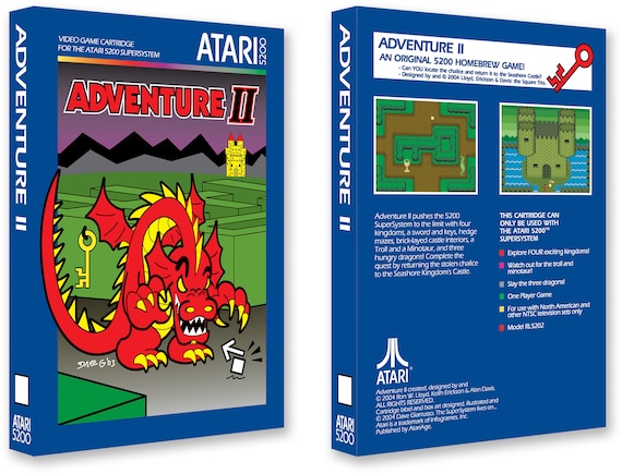 Adventure II Unlimited Edition (box for the Atari 5200 Game) - Etsy