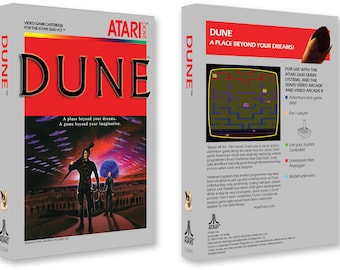 Dune (Box for the Atari 2600 Game)