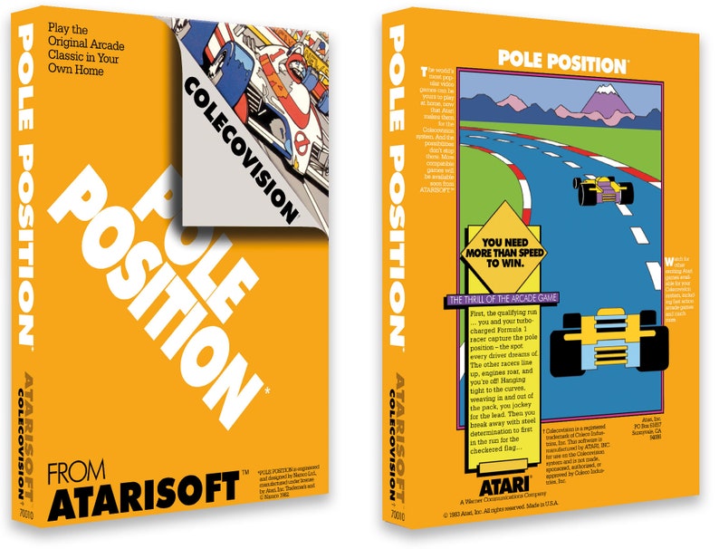 Pole Position Box for the ColecoVision Game image 1