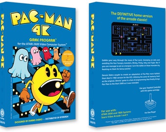 Pac-Man 4k (Box for the Atari 2600 Game)